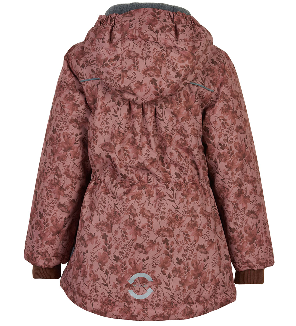 Mikk-Line Vinterjakke - Recycled - Mink m. Print