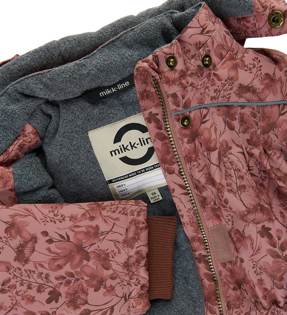 Mikk-Line Vinterjakke - Recycled - Mink m. Print