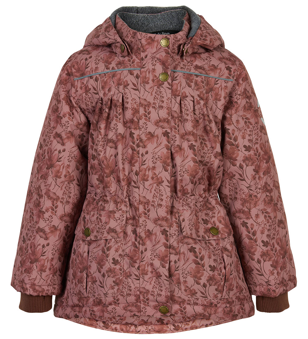 Mikk-Line Vinterjakke - Recycled - Mink m. Print
