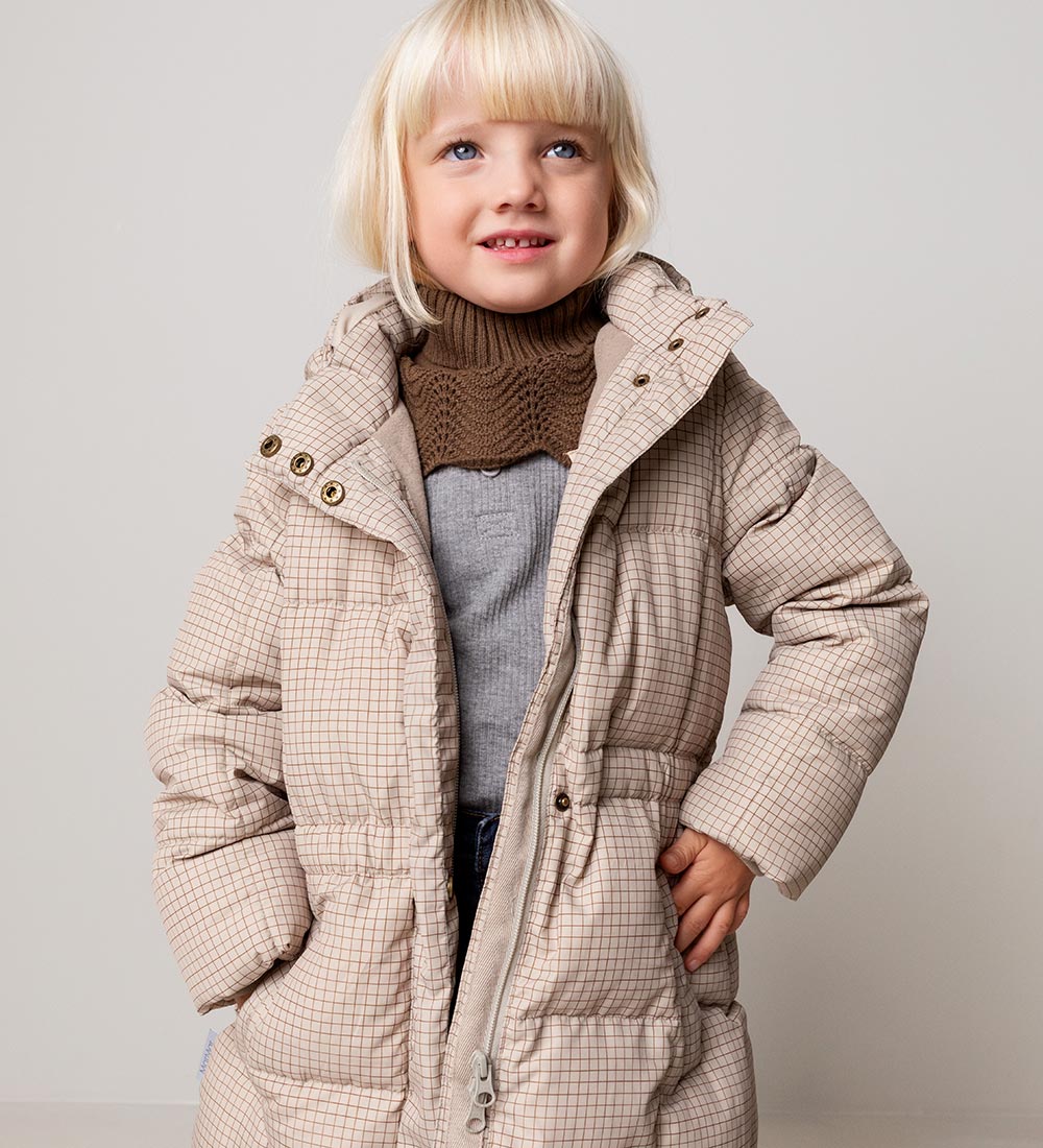 MarMar Dunfrakke - Olvin - Wood Check