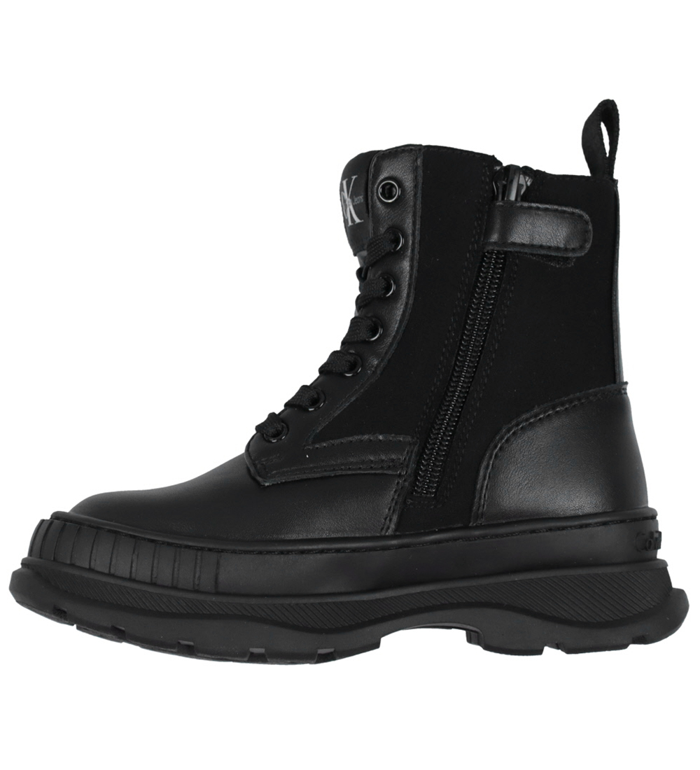 Calvin Klein Støvler - Lace-Up - Sort