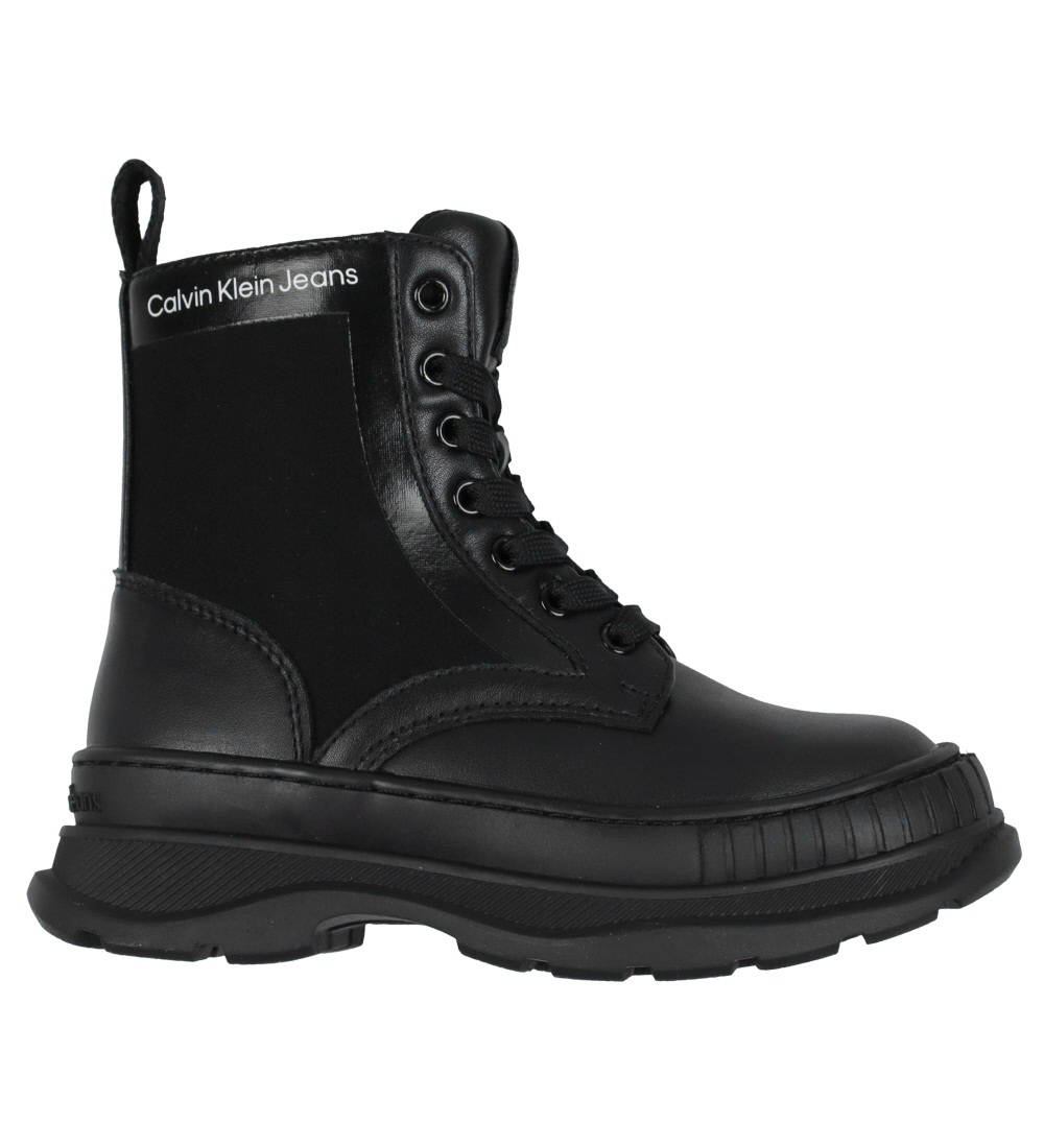 Calvin Klein Støvler - Lace-Up - Sort