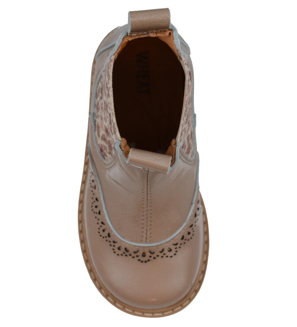 Wheat Støvler - Champ - Beige m. Blomster