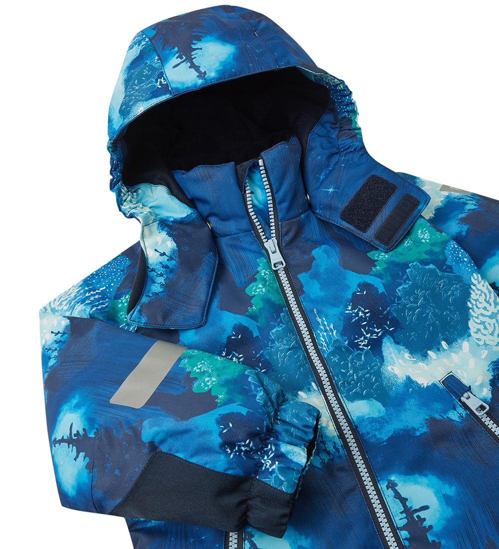 Reima Flyverdragt - Kurikka - Cool Blue m. Print