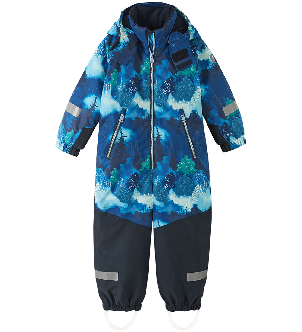 Reima Flyverdragt - Kurikka - Cool Blue m. Print