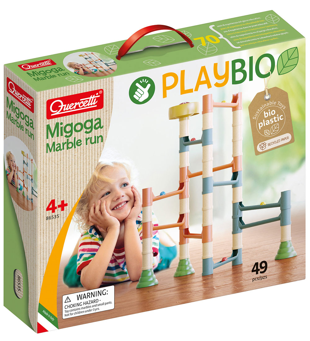Quercetti Kuglebane - Migoga Marble Run Playbio - 49 Dele - 8653