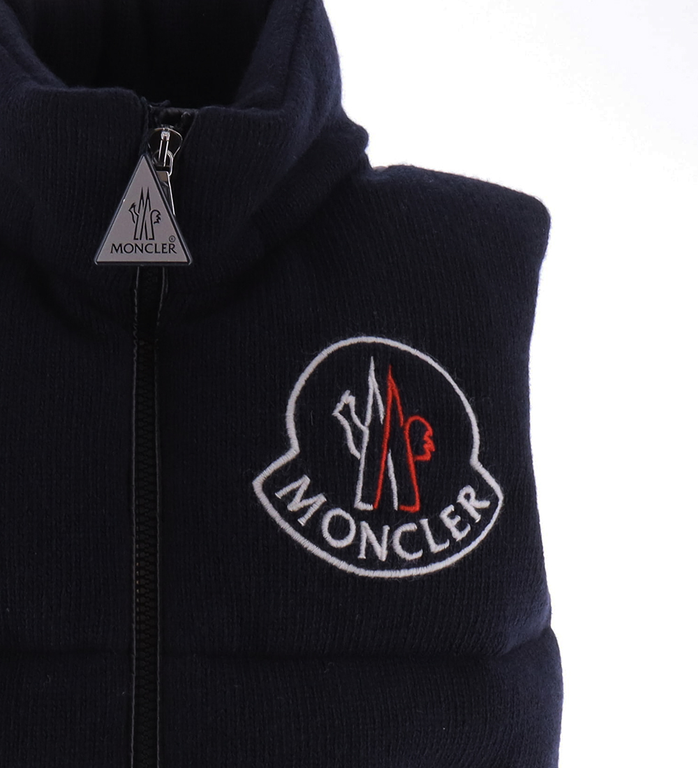 Moncler Dunvest m. Uld - Hariki - Navy