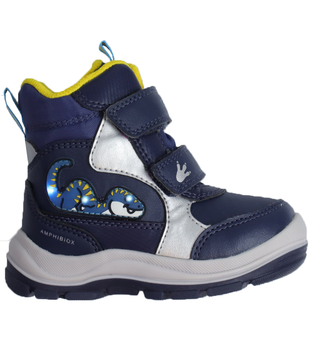 Geox Vinterstøvler - Tex - Flanfil - Navy m. Dino