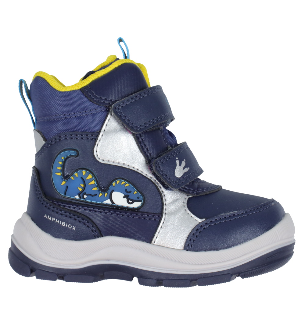 Geox Vinterstøvler - Tex - Flanfil - Navy m. Dino