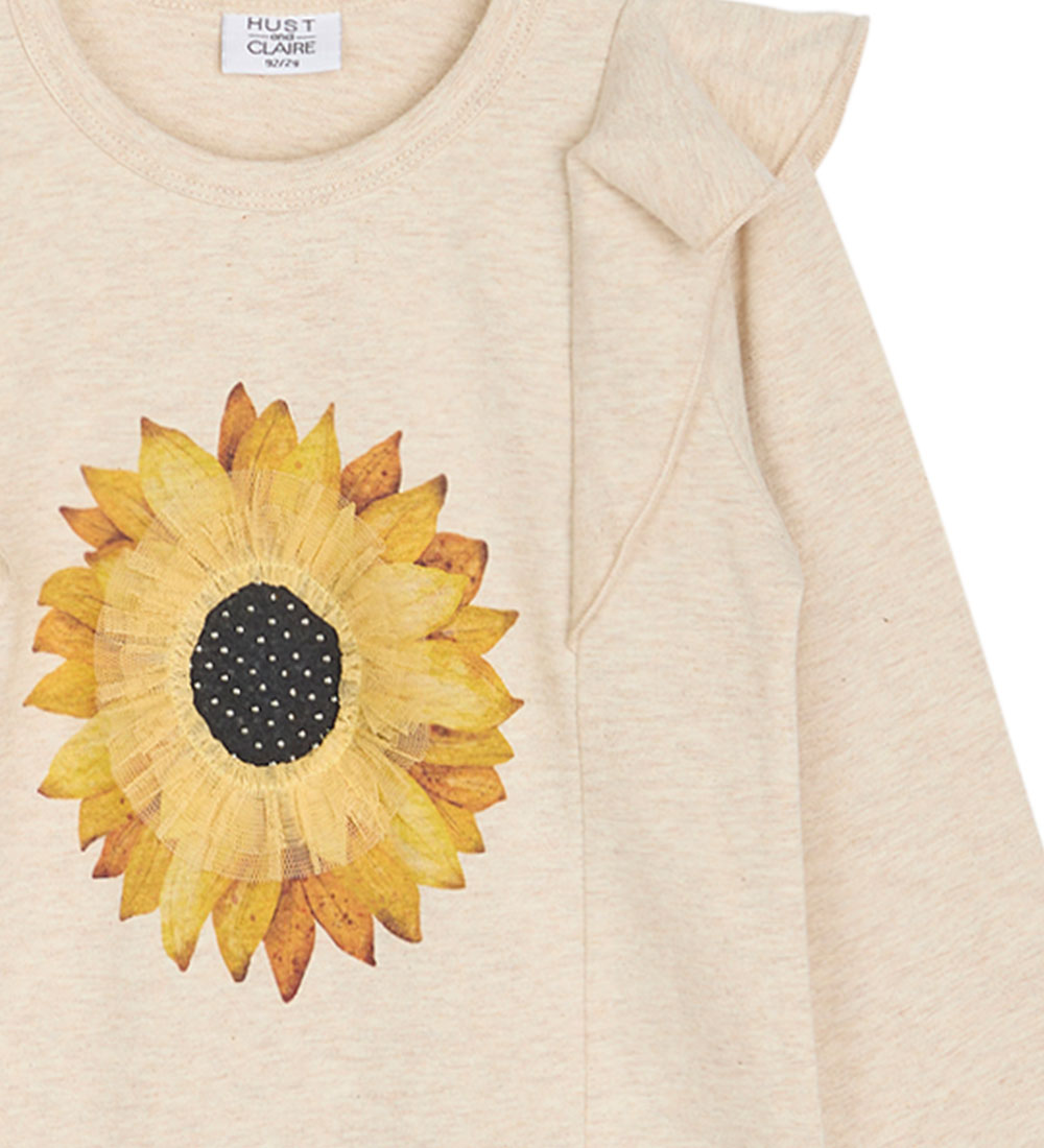 Hust and Claire Bluse - Agny - Wheat Melange