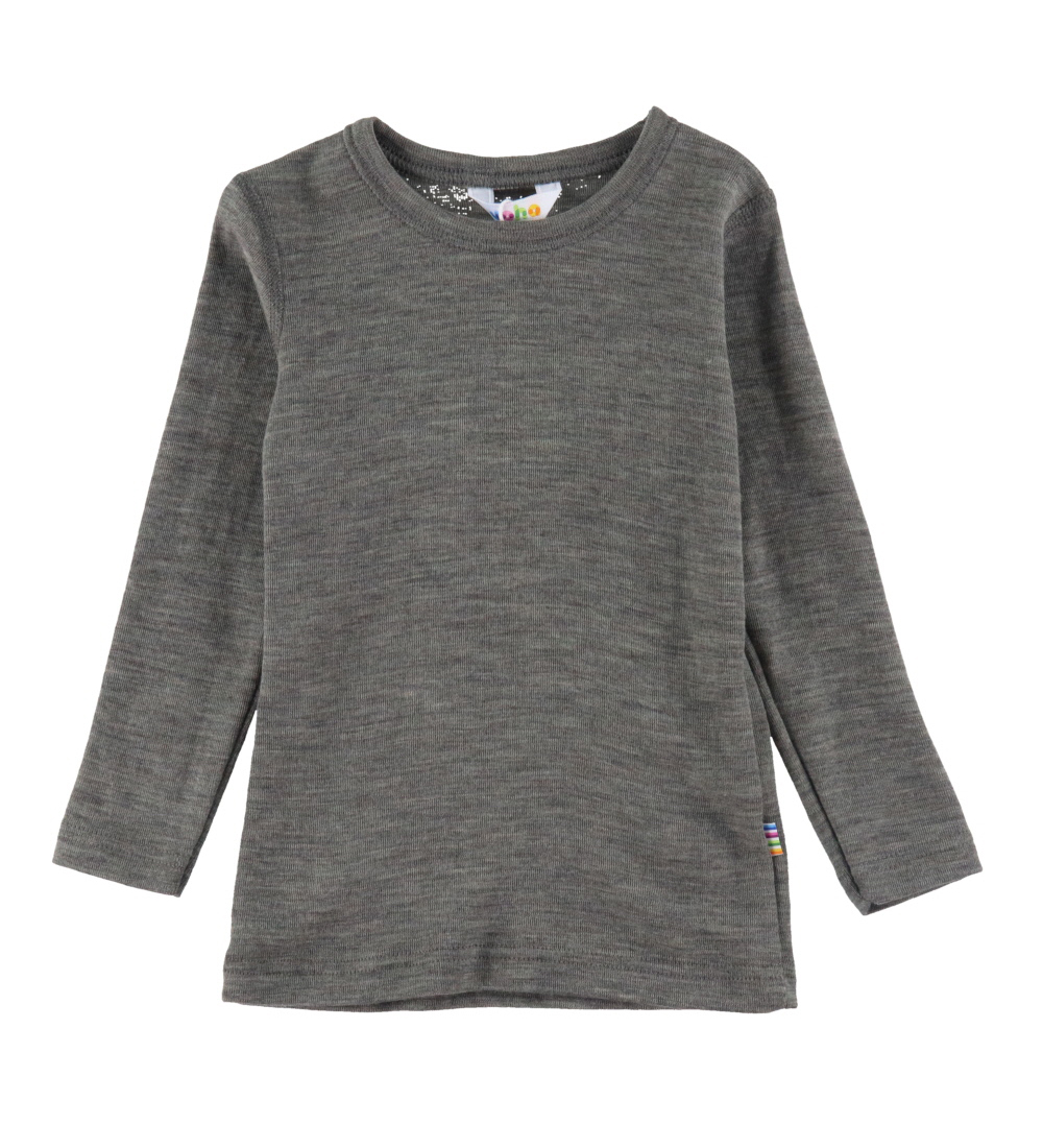 Joha Bluse l/æ - Uld - Grå