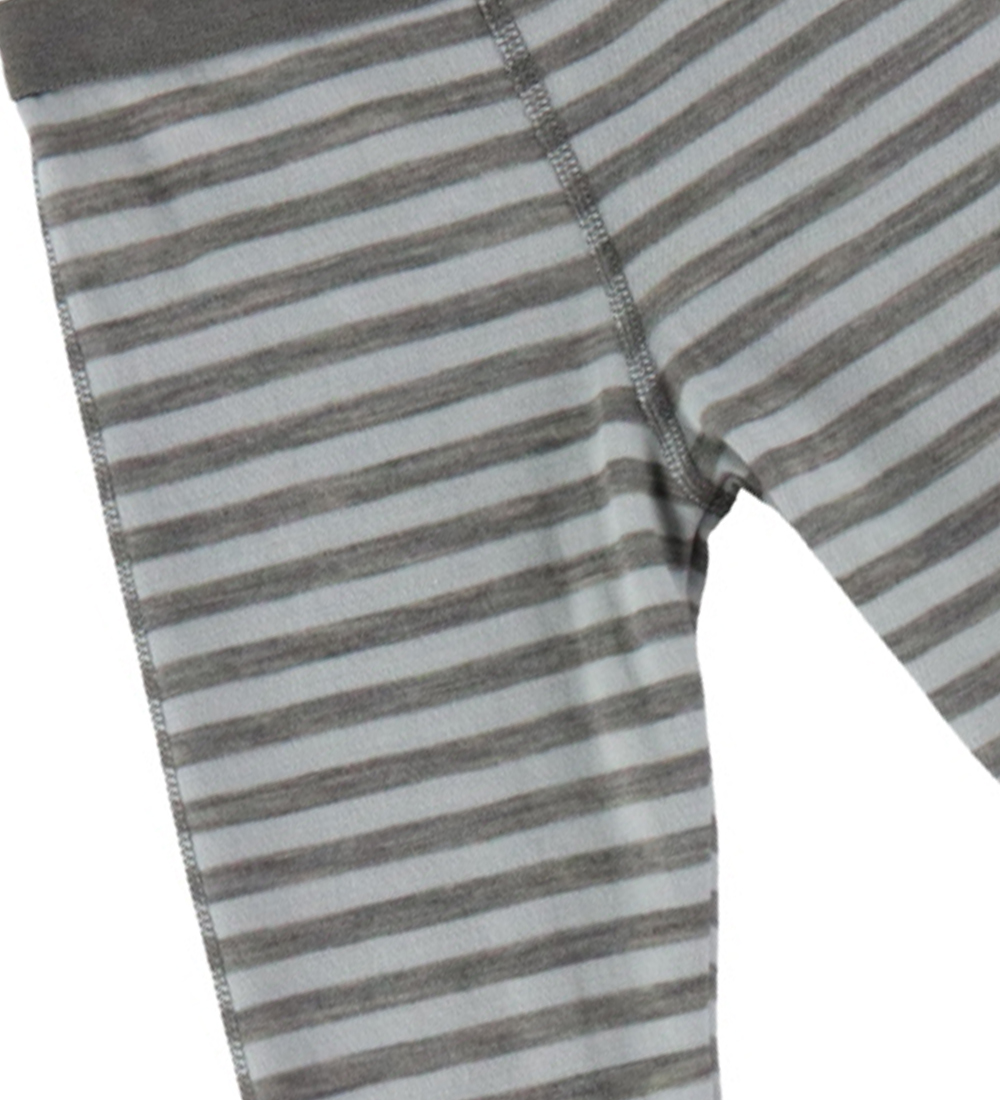Joha Leggings - Uld - Grå/Mynte