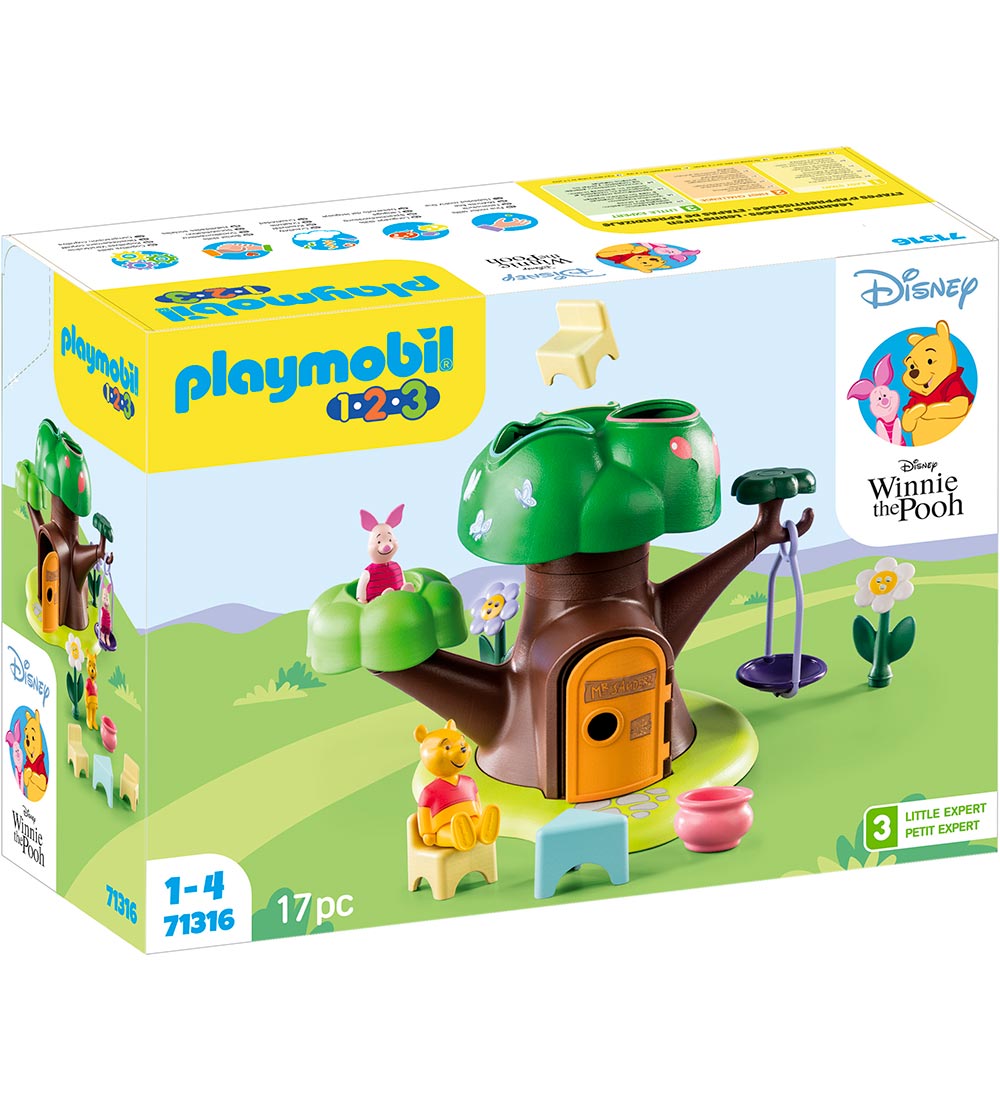 Playmobil 1.2.3 & Disney - Plys & Grislings Træhus - 71316 - 17 
