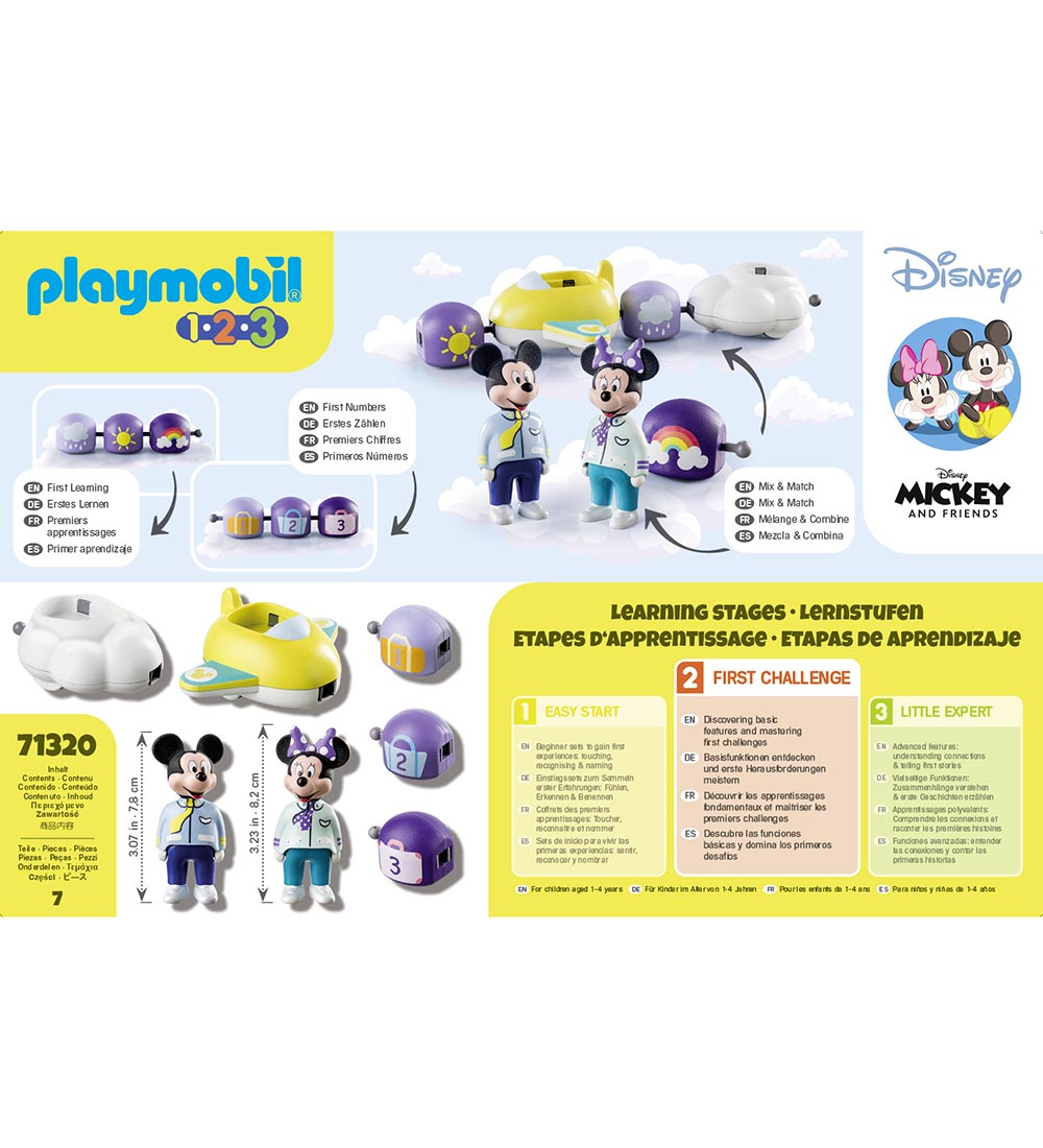 Playmobil 1.2.3 & Disney - Mickey & Minnie's Skyflyver - 71320 -