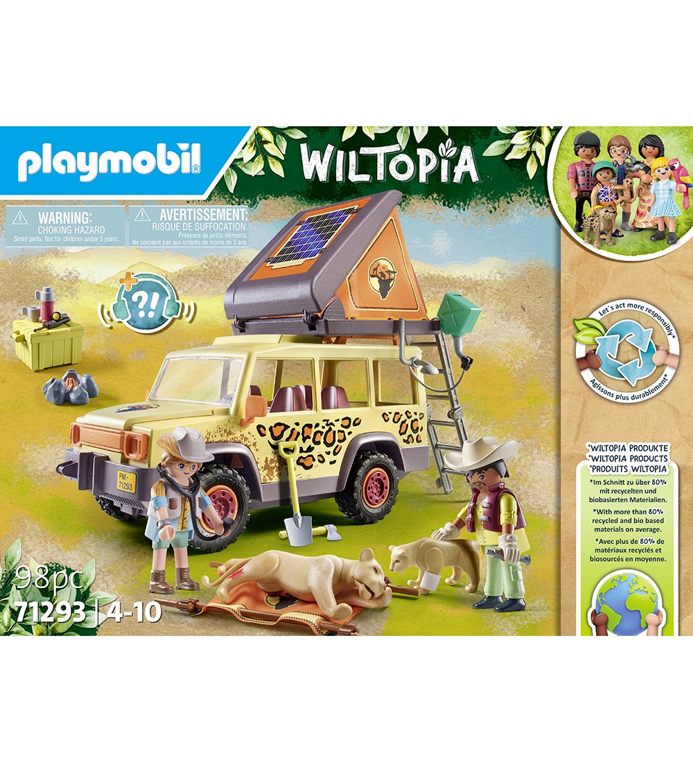 Playmobil Wiltopia - Med ATW Inde Hos Løverne - 71293 - 98 Dele