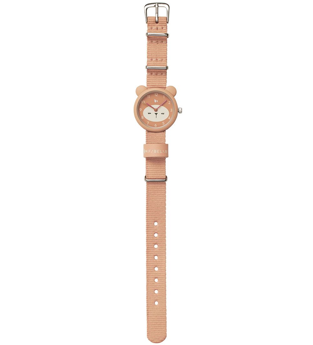 Fabelab Armbåndsur - Bear - Old Rose