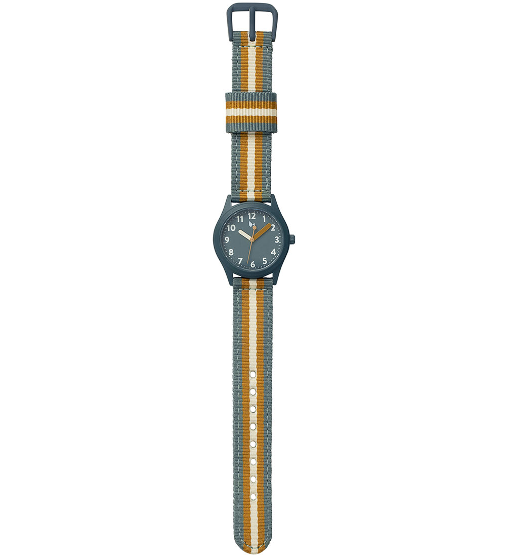 Fabelab Armbåndsur - Stripes - Blue Spruce
