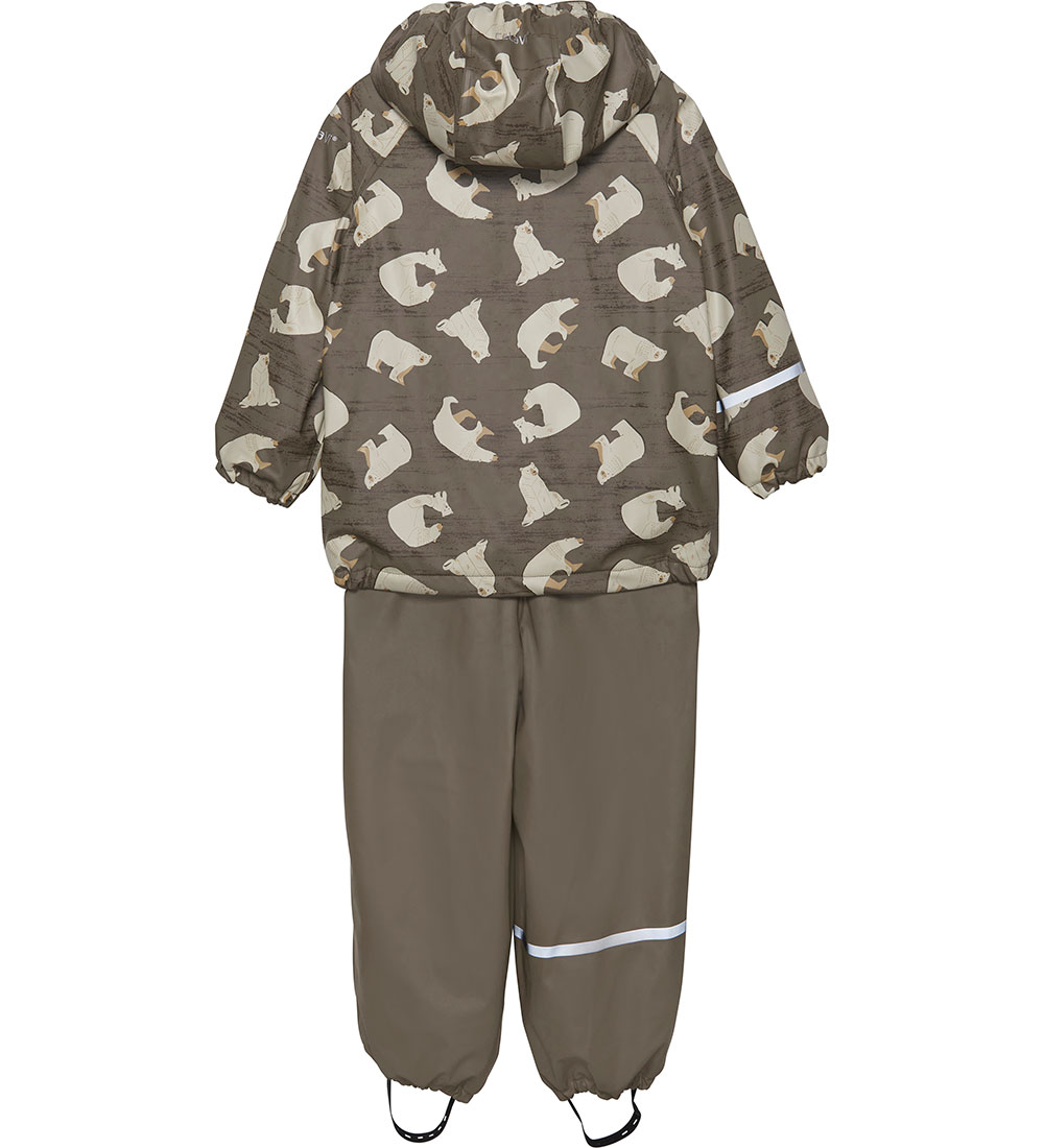 CeLaVi Regntøj m. Fleece - PU - Sea Turtle