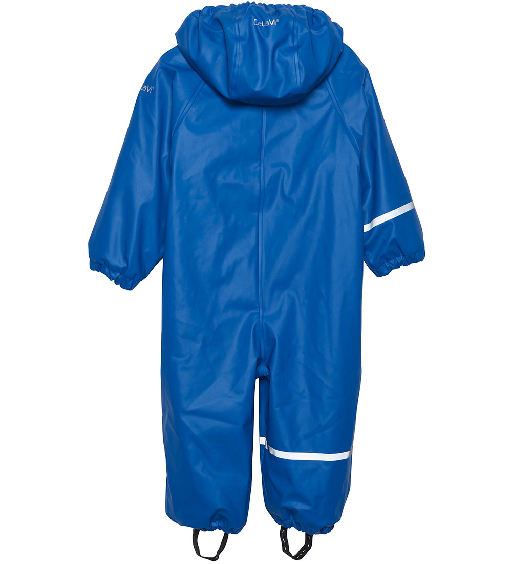 CeLaVi Regndragt m. Fleece - PU - Déja Vu Blue