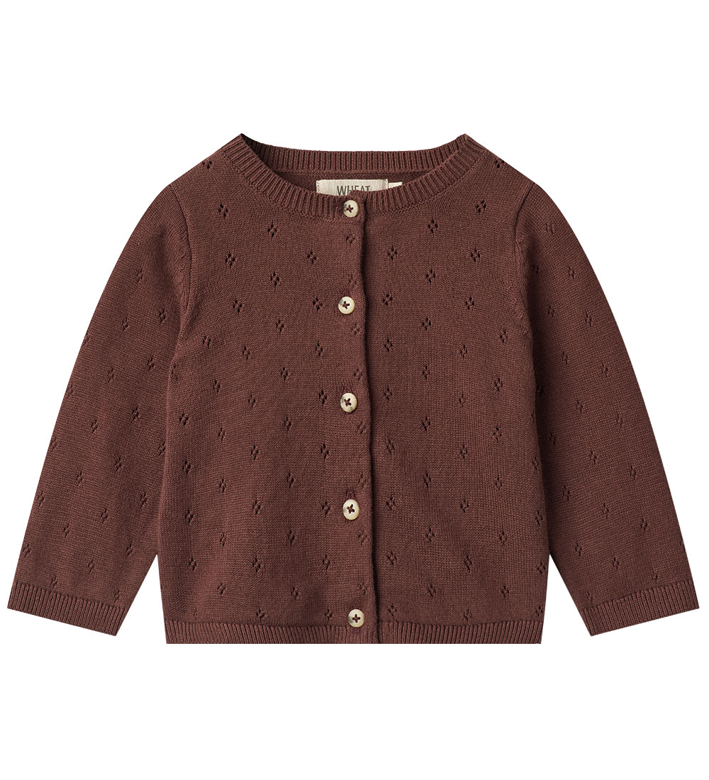 Wheat Cardigan - Strik - Maia - Aubergine
