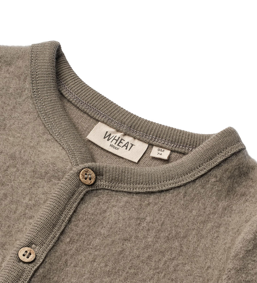 Wheat Cardigan - Uld - Grey Stone