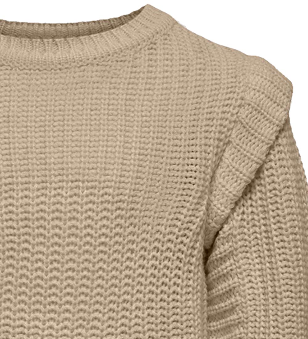 Kids Only Bluse - Strik - KogNewlexine - Humus