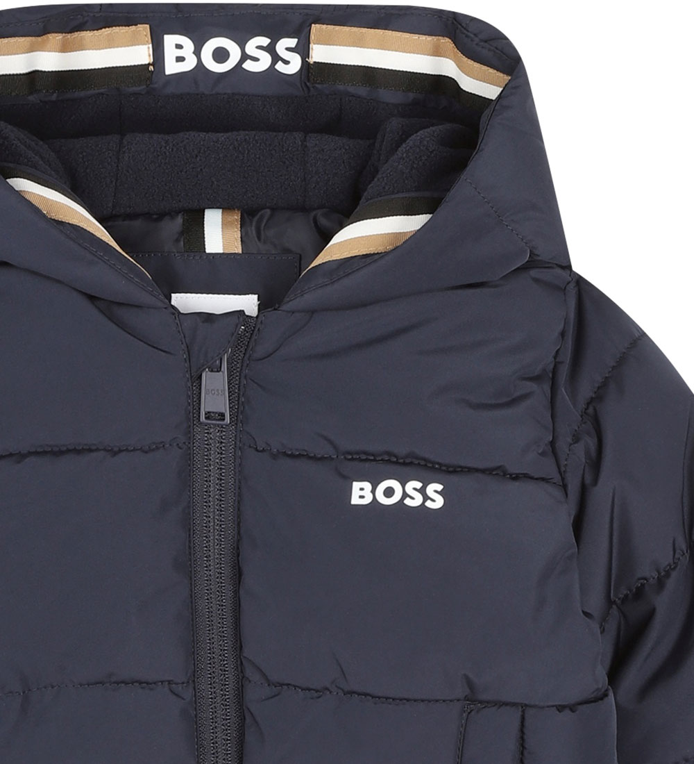 BOSS Dynejakke - Navy