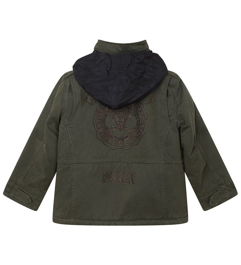 Zadig & Voltaire Jakke - Parka - Khaki/Brun m. Similisten