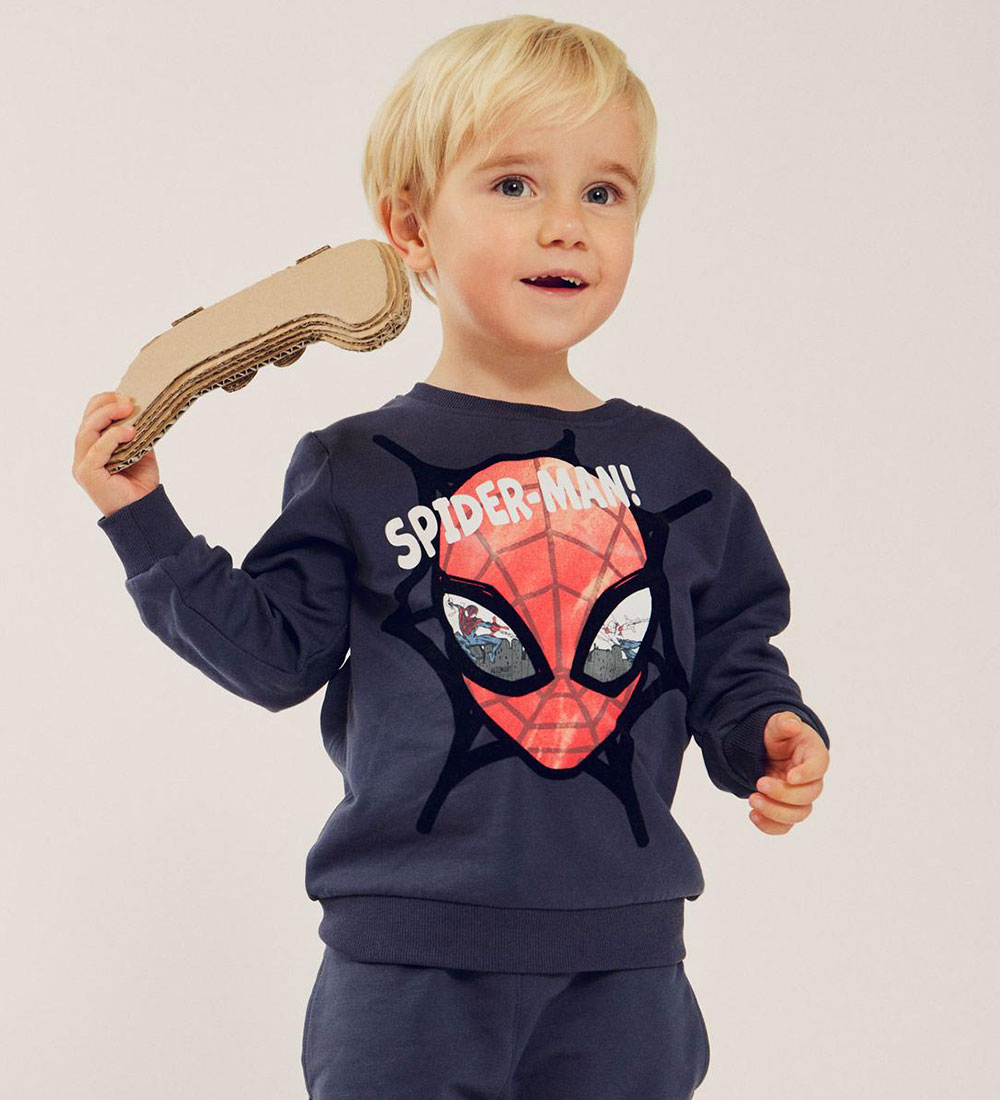 Name It Sweatshirt - NmmSvende Spiderman - India Ink