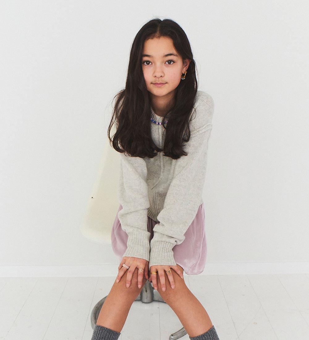 Designers Remix Bluse - Uld - Carmen Cropped - Oatmeal