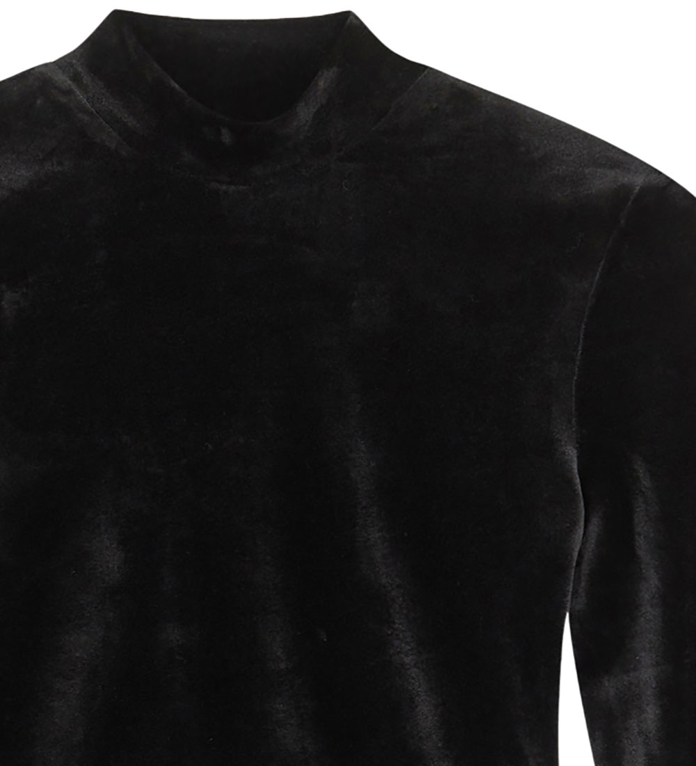Designers Remix Kjole - Velour - Francine Neck - Black