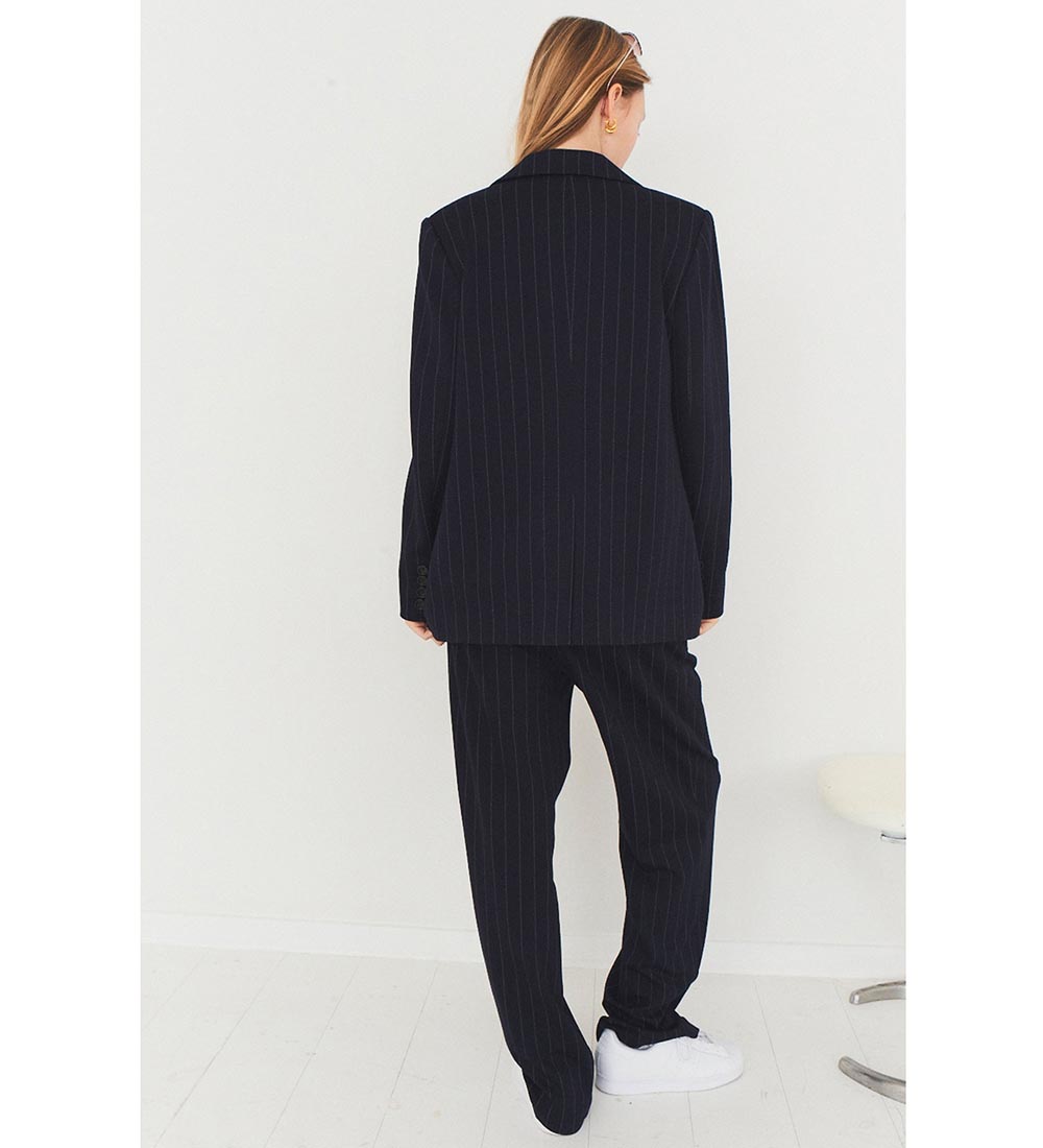 Designers Remix Blazer - Zoe - Navy/White Pinstripe