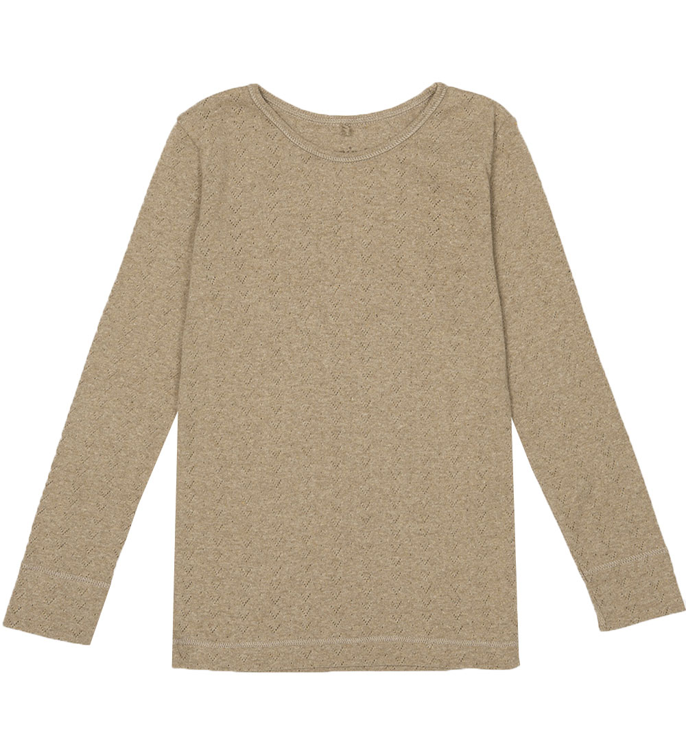 Popirol Bluse - Pomargo - Dark Brown Melange