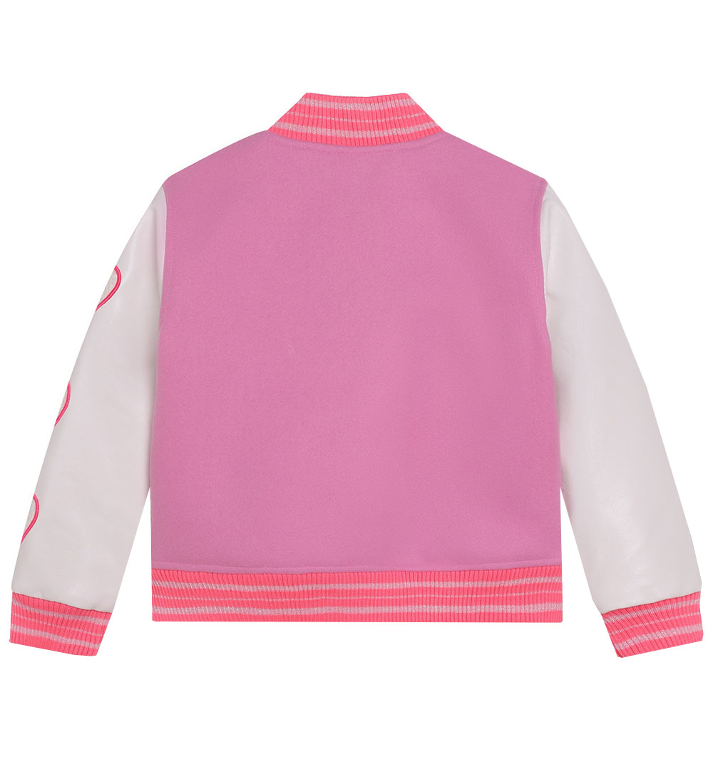Billieblush Bomberjakke - Pink m. Applikationer