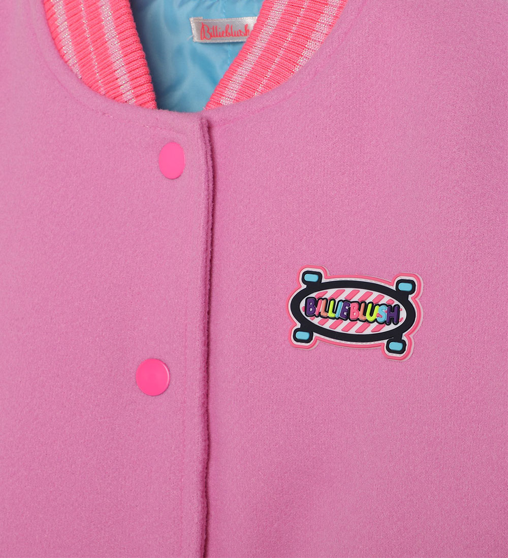 Billieblush Bomberjakke - Pink m. Applikationer