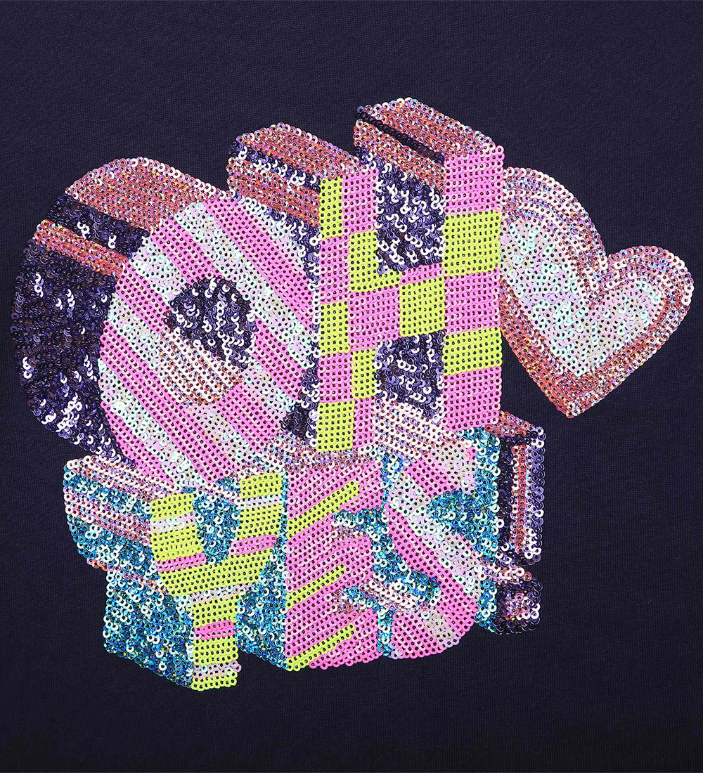 Billieblush Bluse - Oh Yes - Navy m. Palietter