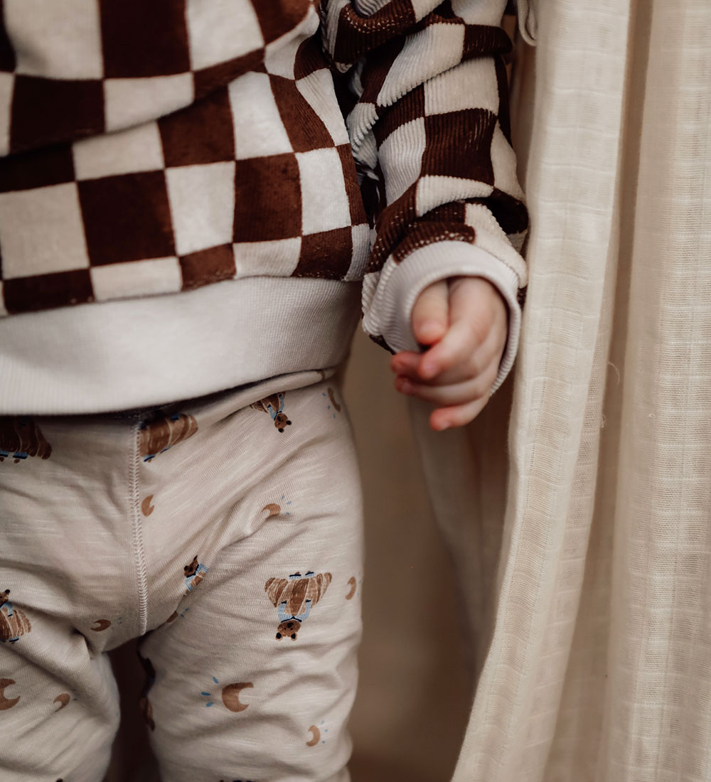 Monsieur Mini Leggings - Croissant Blankie Aop