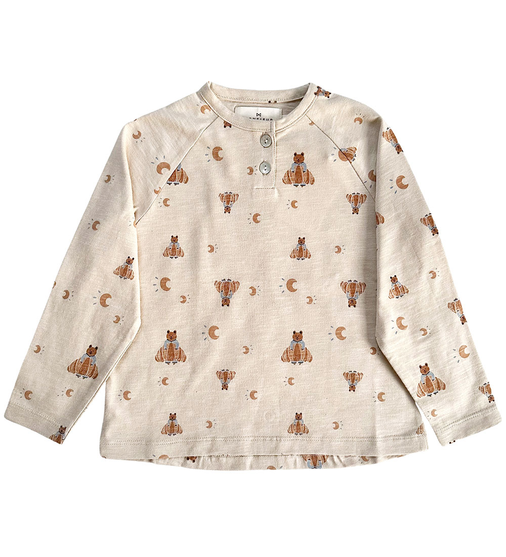 Monsieur Mini Bluse - Croissant Blankie Aop