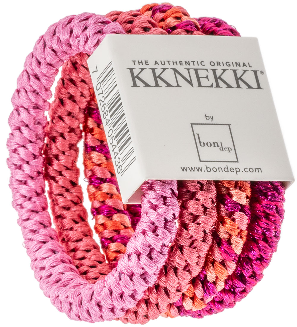 Kknekki Håreleastikker - 4-pak - Pink/Rosa