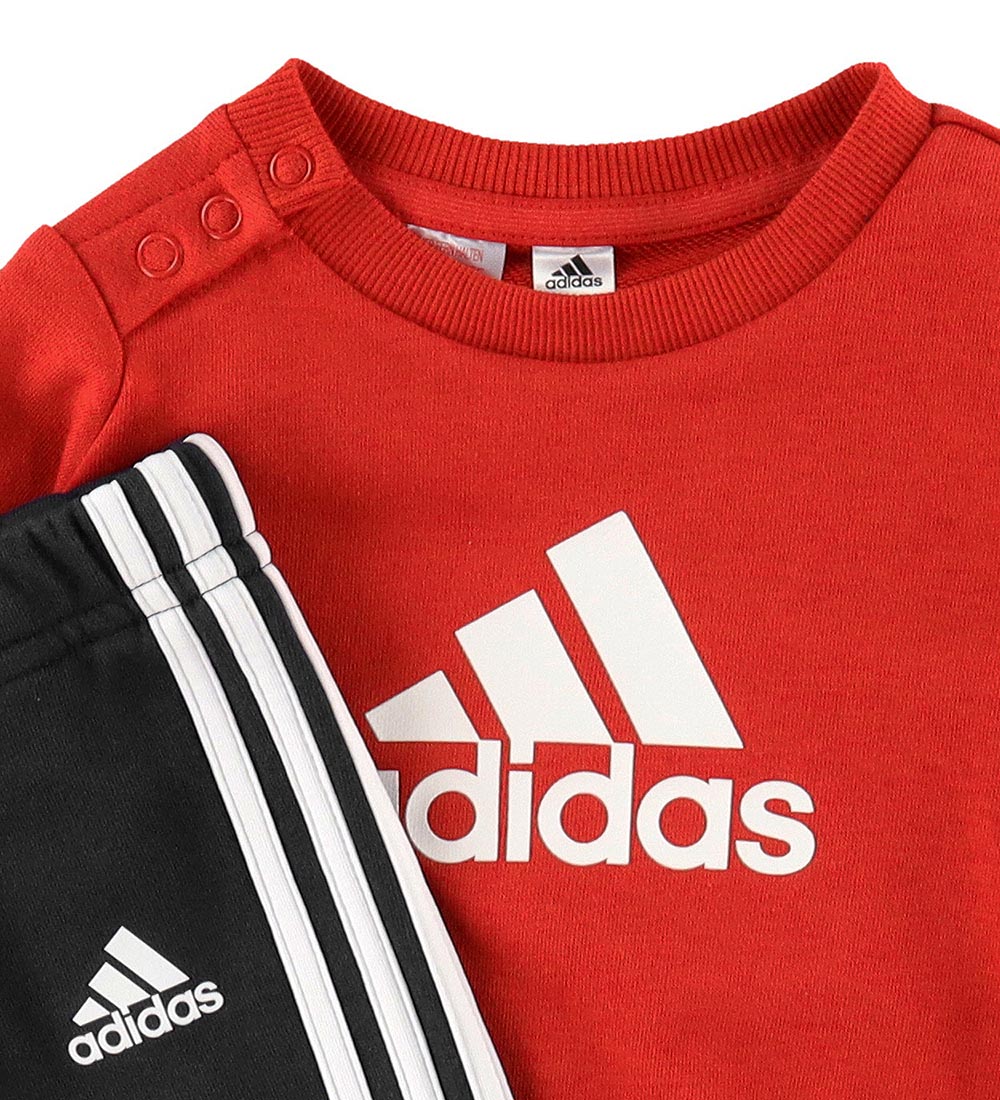 adidas Performance Sweatsæt - I BOS LOGO JOG - Rød/Sort