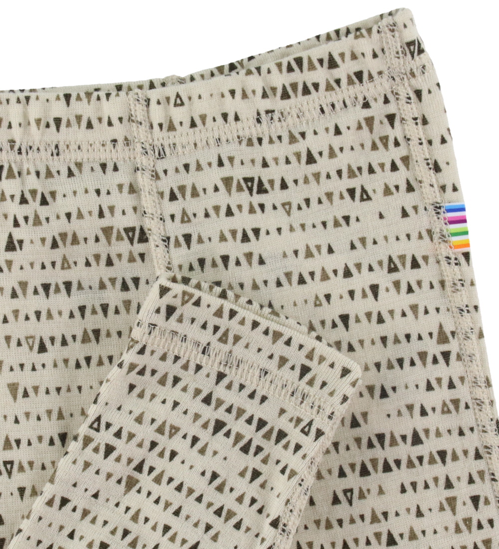 Joha Leggings - Uld - Beige Aop