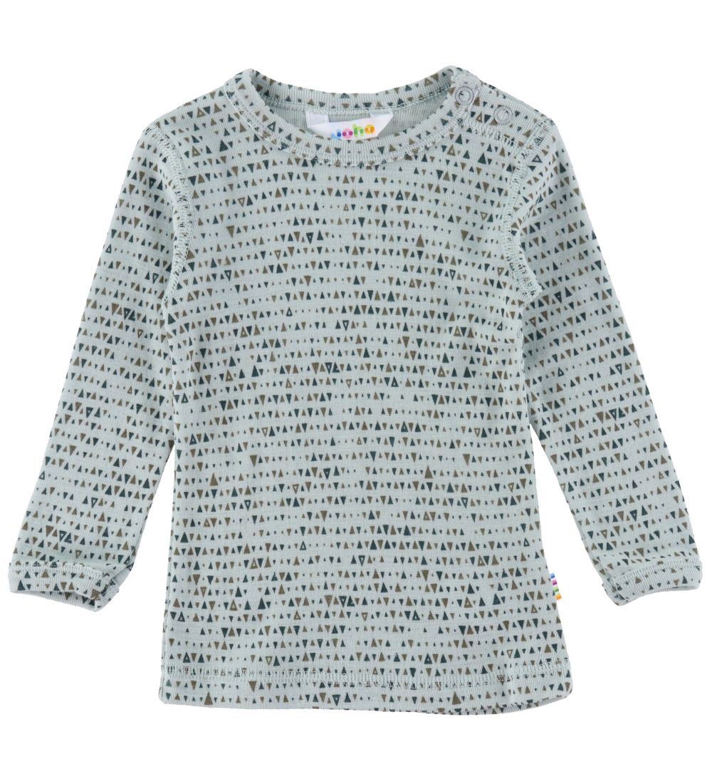 Joha Bluse - Uld - Mynte Aop