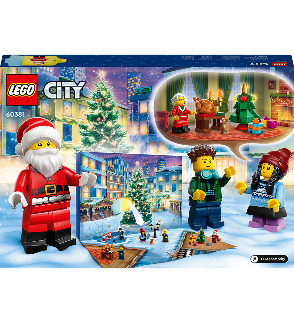 LEGO® City - Julekalender 60381 - 24 Låger - 258 Dele