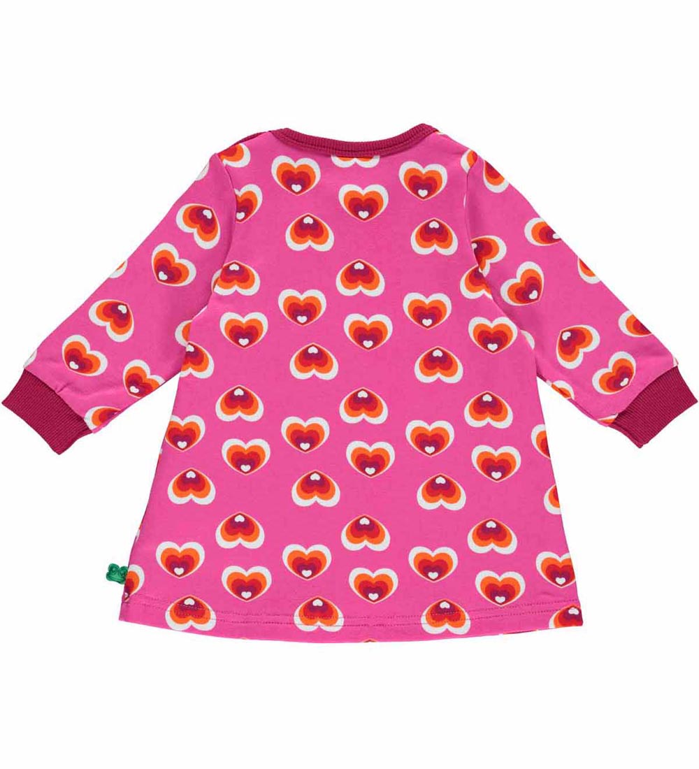 Freds World Sweatkjole - Heart - Fuchsia