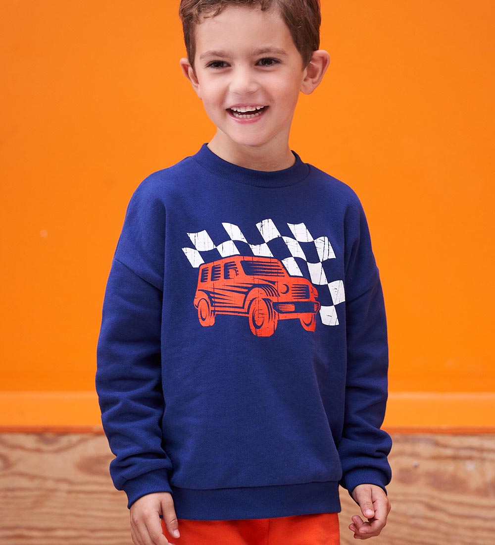 Freds World Sweatshirt - Race - Deep Blue