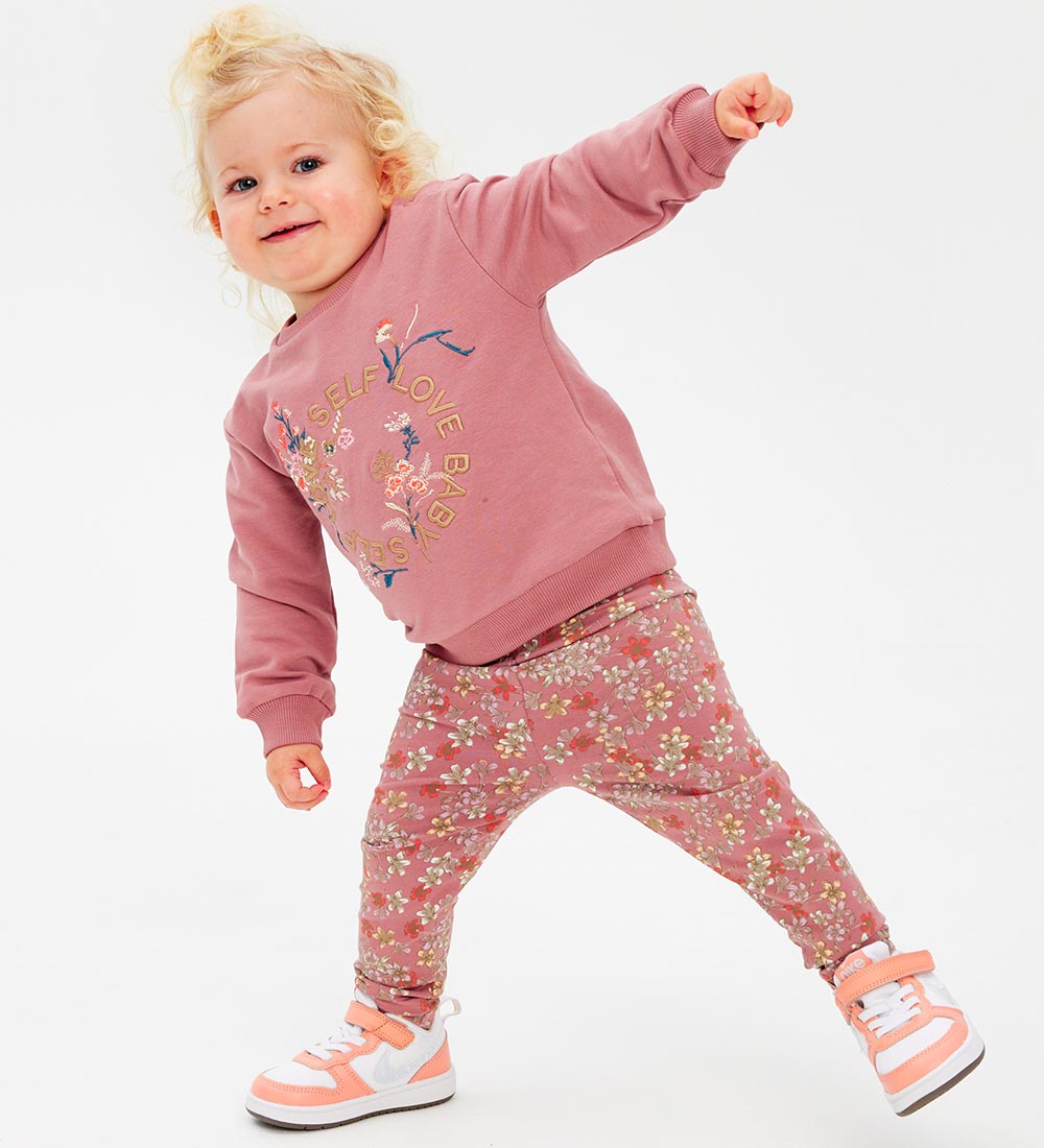 The New Siblings Leggings - TnsIda - Nostalgia Rose m. Blomster