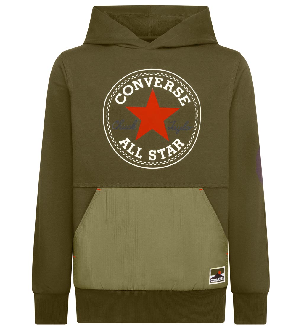 Converse Hættetrøje - Cave Moss