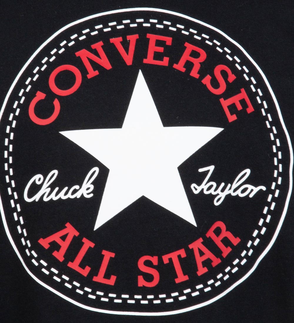 Converse Bluse - Sort m. Logo
