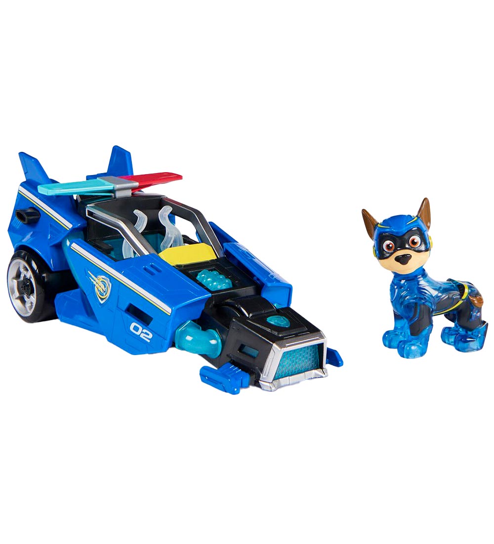 Paw Patrol Legetøjsbil m. Lyd/Lys - 18 cm - Movie 2 - Chase Migh