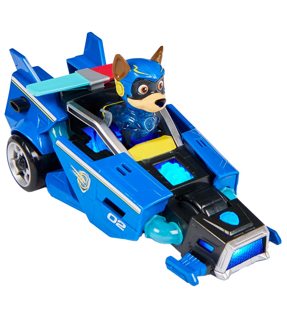 Paw Patrol Legetøjsbil m. Lyd/Lys - 18 cm - Movie 2 - Chase Migh